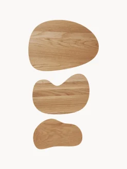 Set di 3 taglieri in legno di quercia Cairn