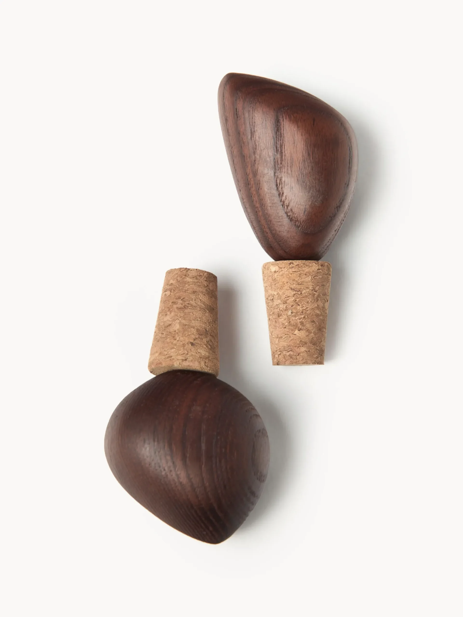 Set di 2 tappi per vino in legno di frassino Cairn