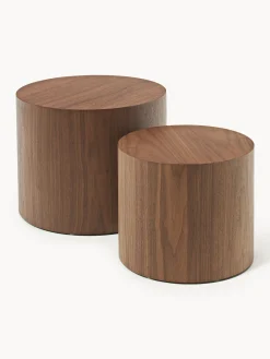 Set di 2 tavolini in legno Dan