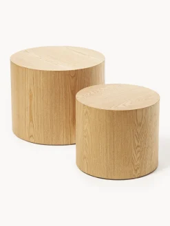 Set di 2 tavolini in legno Dan