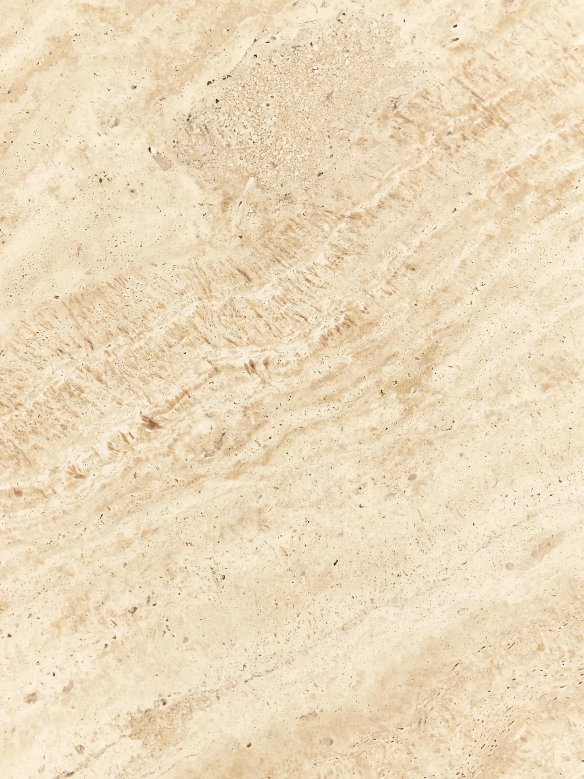 Set di 2 tavolini in legno di quercia con piano in travertino Chandler