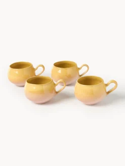 Set di 4 tazze fatte a mano Marguerite
