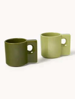 Set di 2 tazze in porcellana Keira