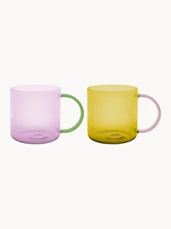 Set di 2 tazze in vetro borosilicato Fred