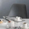 Set di 6 tazzine da caffè con piattino in Fine Bone China Oco