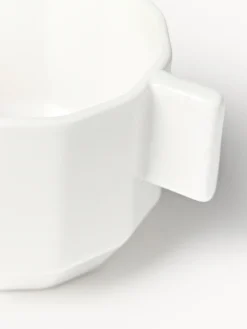 Set di 4 tazzine da caffè in porcellana Angoli