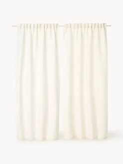Set di 2 tende opache a righe Panama, larg. 140 cm
