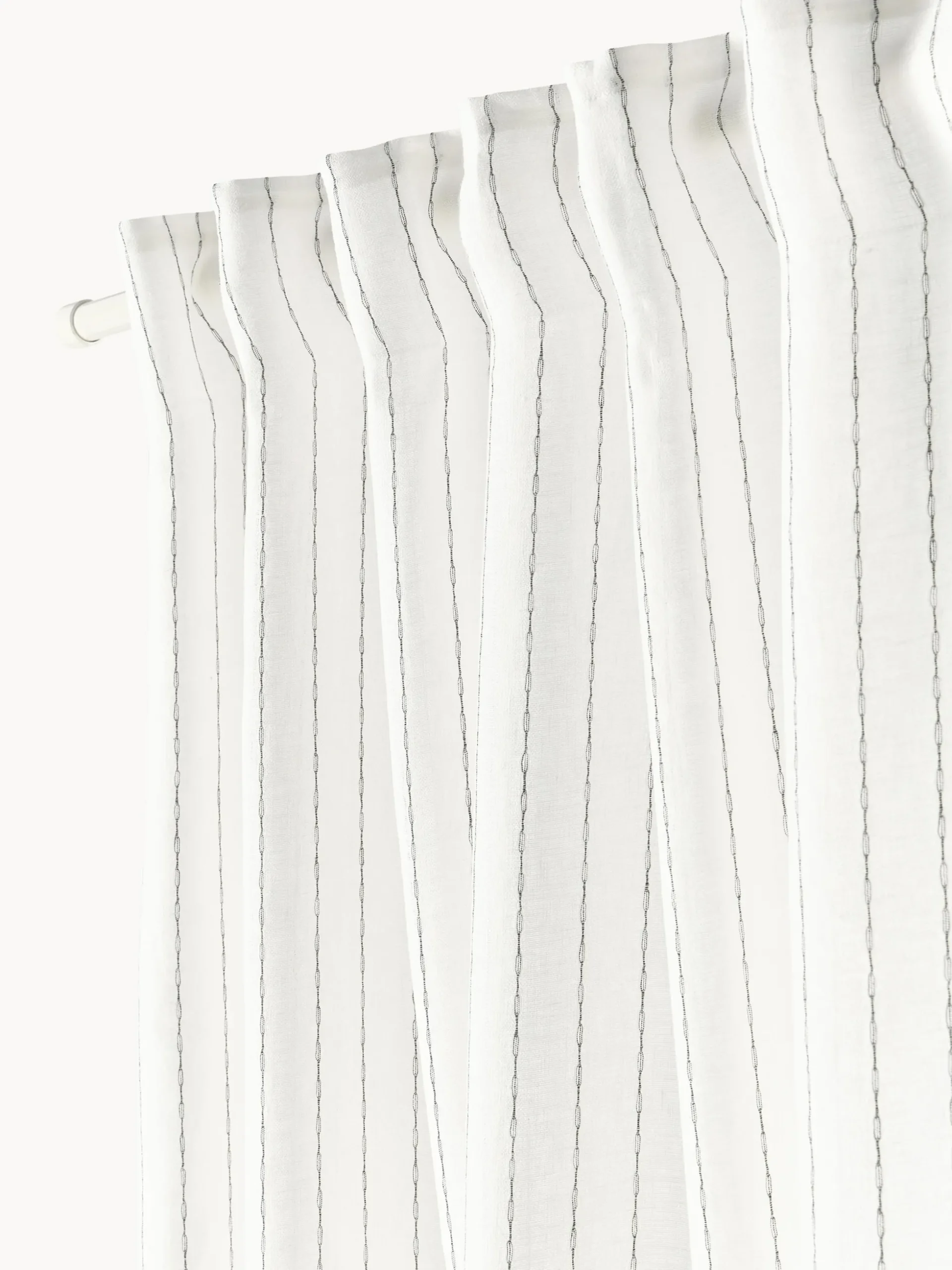 Set di 2 tende semitrasparenti con multibanda Birch, larg. 130 cm