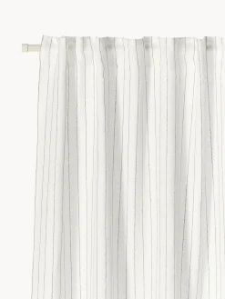 Set di 2 tende semitrasparenti con multibanda Birch, larg. 130 cm