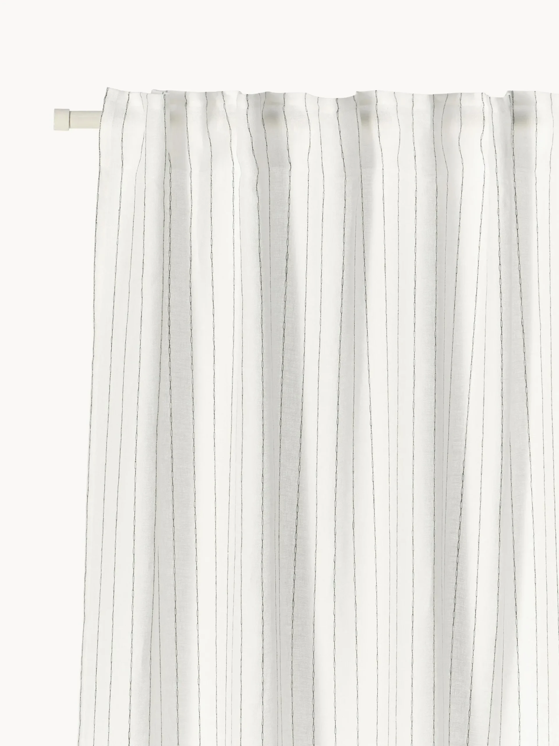 Set di 2 tende semitrasparenti con multibanda Birch, larg. 130 cm