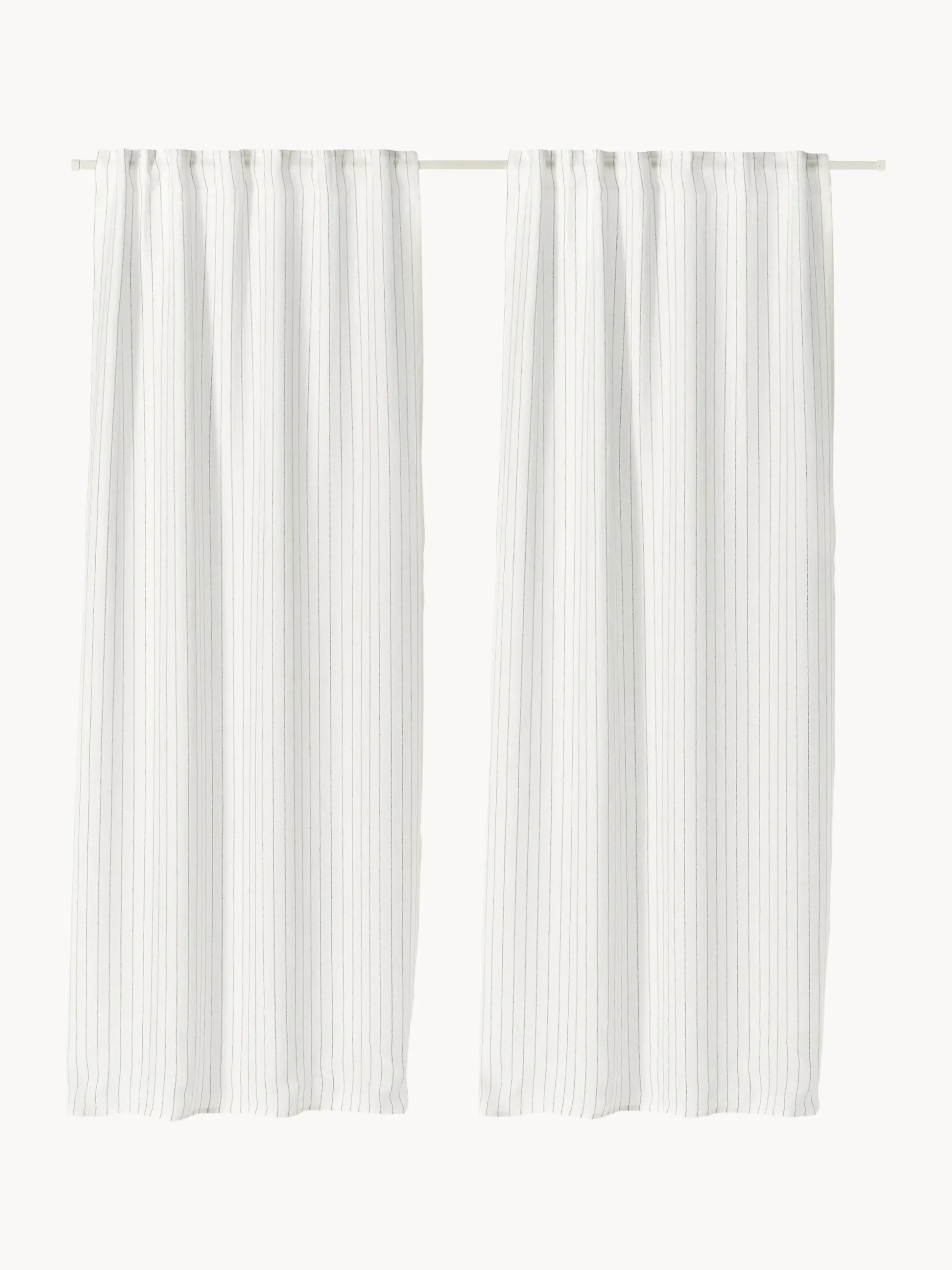 Set di 2 tende semitrasparenti con multibanda Birch, larg. 130 cm