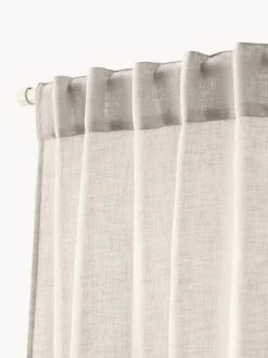 Set di 2 tende semitrasparenti Ibiza, larg. 135 cm