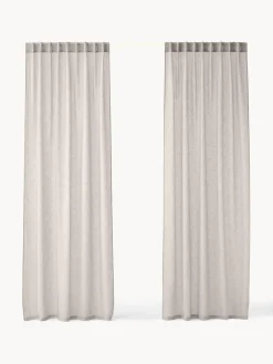 Set di 2 tende semitrasparenti Ibiza, larg. 135 cm