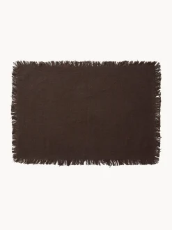Set di 4 tovagliette americane in cotone Leo