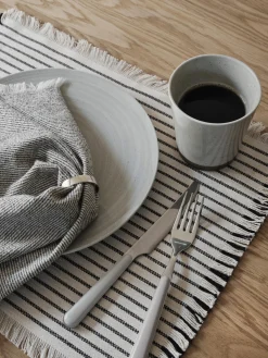 Set di 2 tovagliette in cotone con frange Elouise
