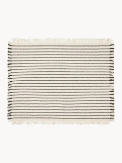 Set di 2 tovagliette in cotone con frange Elouise