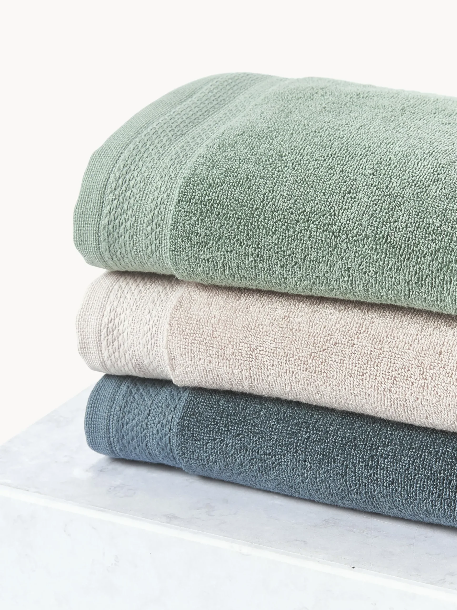 Set di asciugamani in cotone organico Premium, varie misure