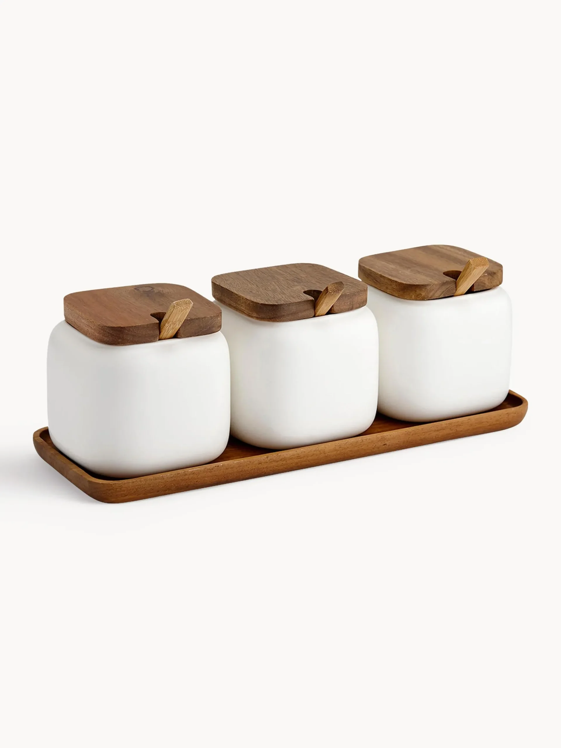 Set di contenitori con vassoio Essentials 4 pz