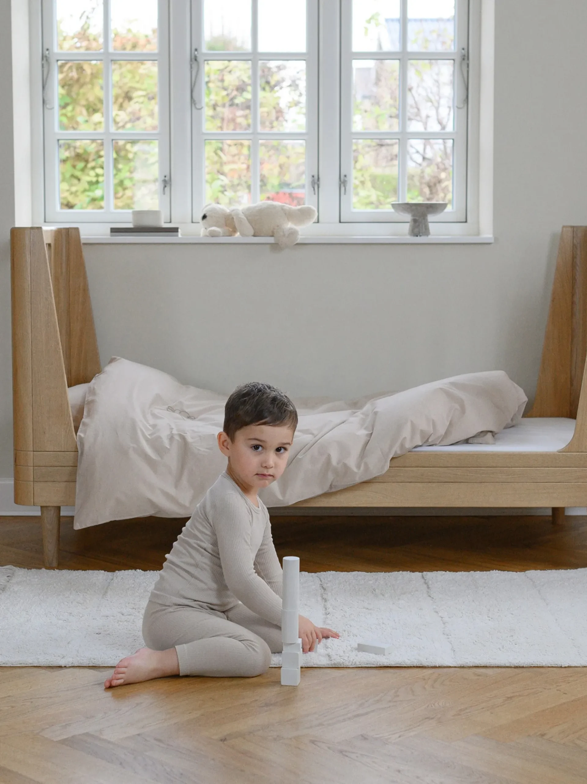 Set di conversione per letto in legno di quercia fatto a mano Nature 2.0