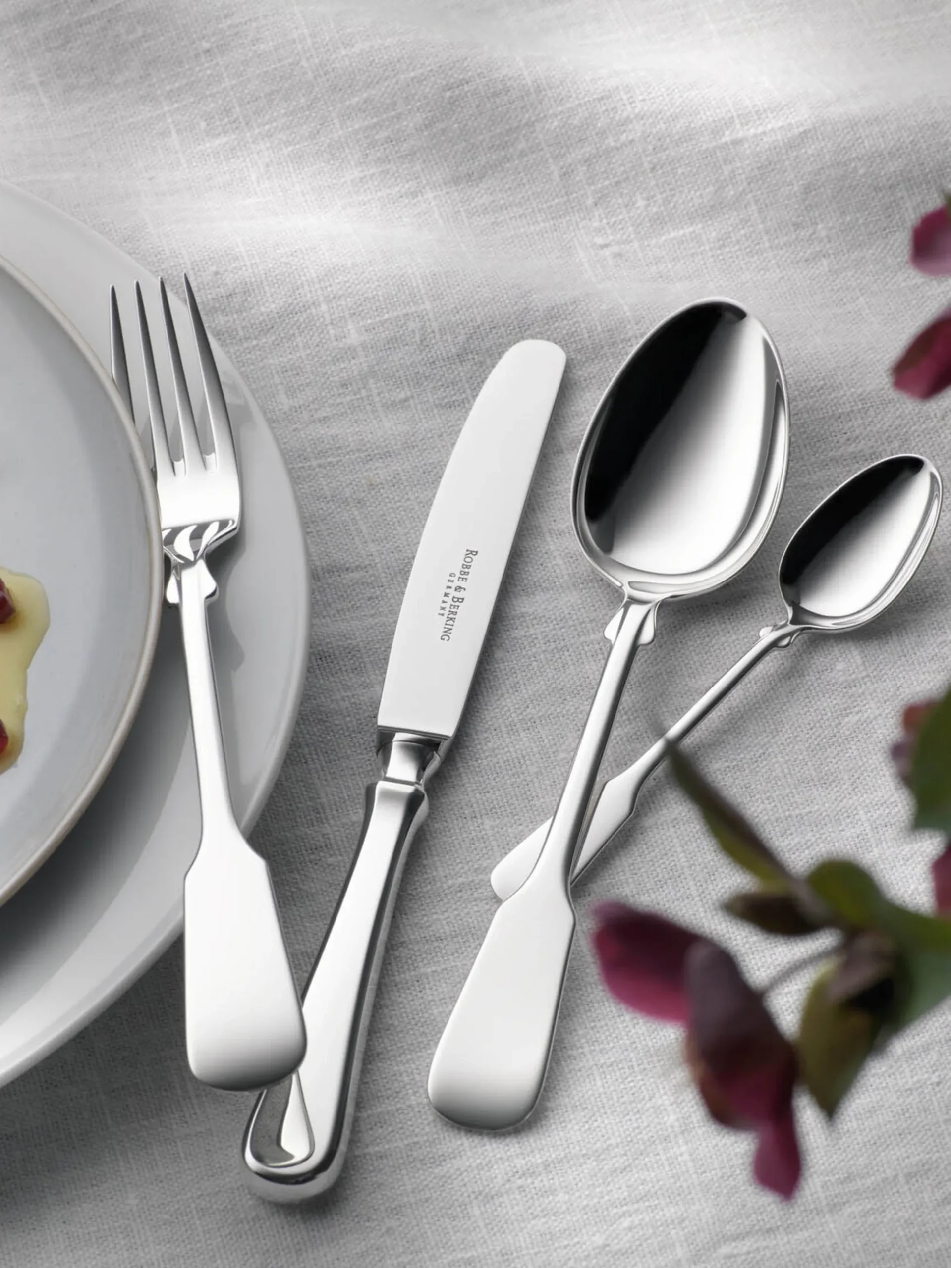 Set di posate fatte a mano lucidate a specchio Spaten, varie misure