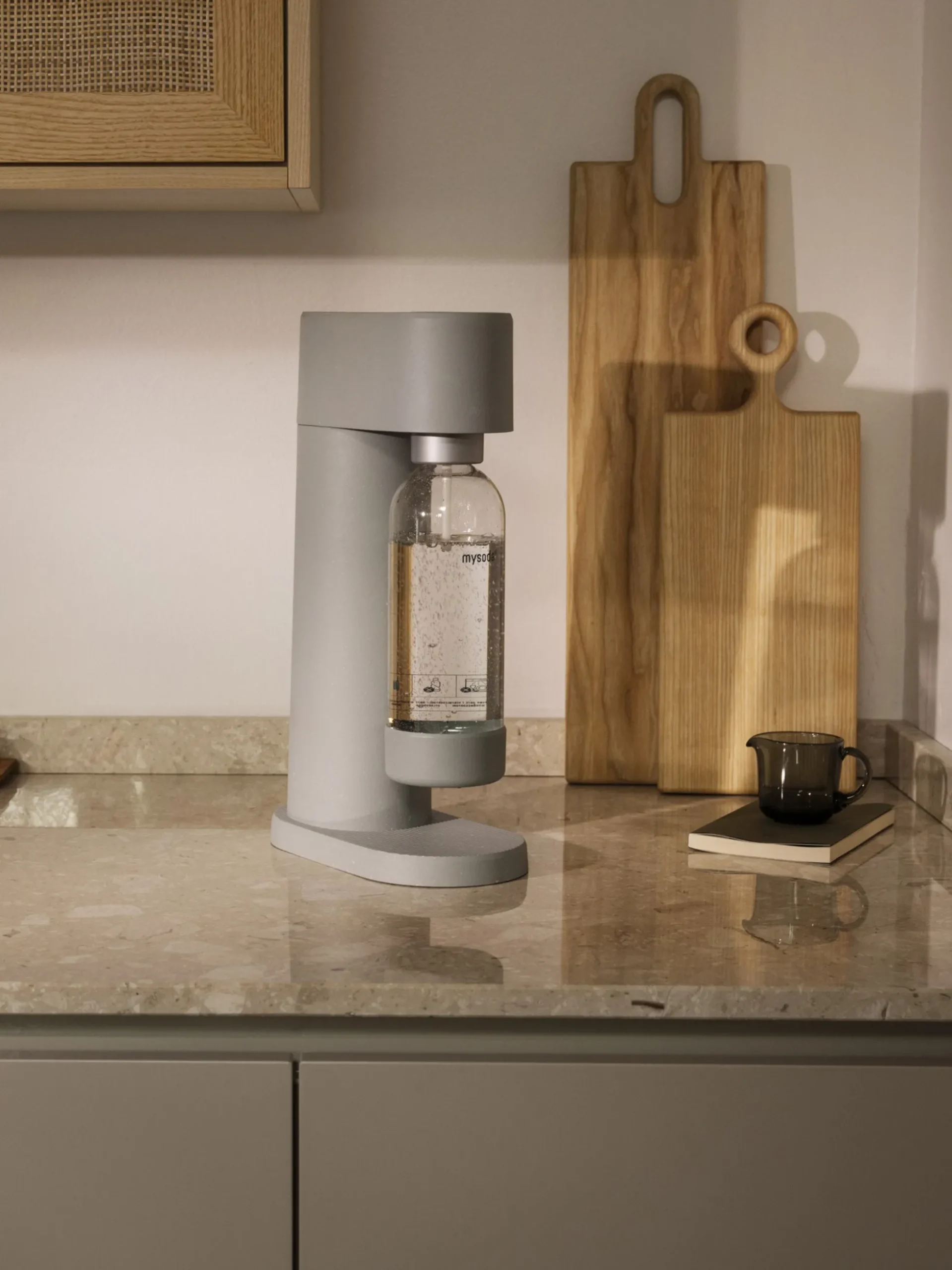 Set gasatore d'acqua con bottiglia Woody