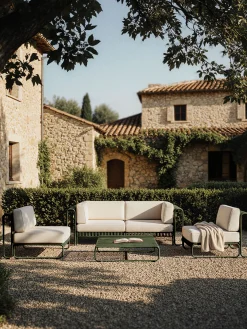 Set lounge da giardino Caio 4 pz