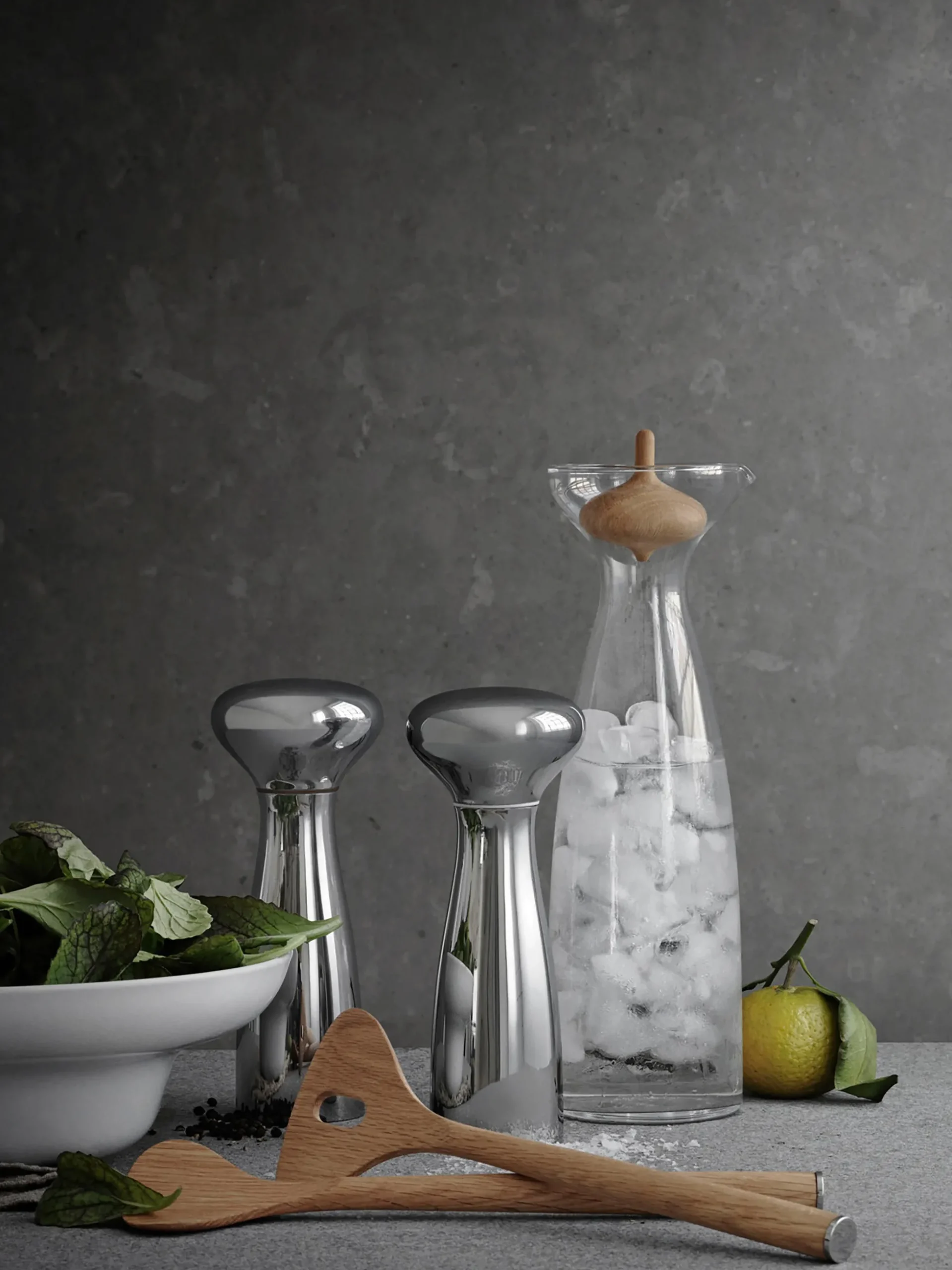 Set macina pepe e sale di design Alfredo 2 pz