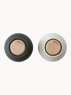 Set macina sale e pepe piccole con coperchio in legno di faggio Bottle Grinder 2 pz