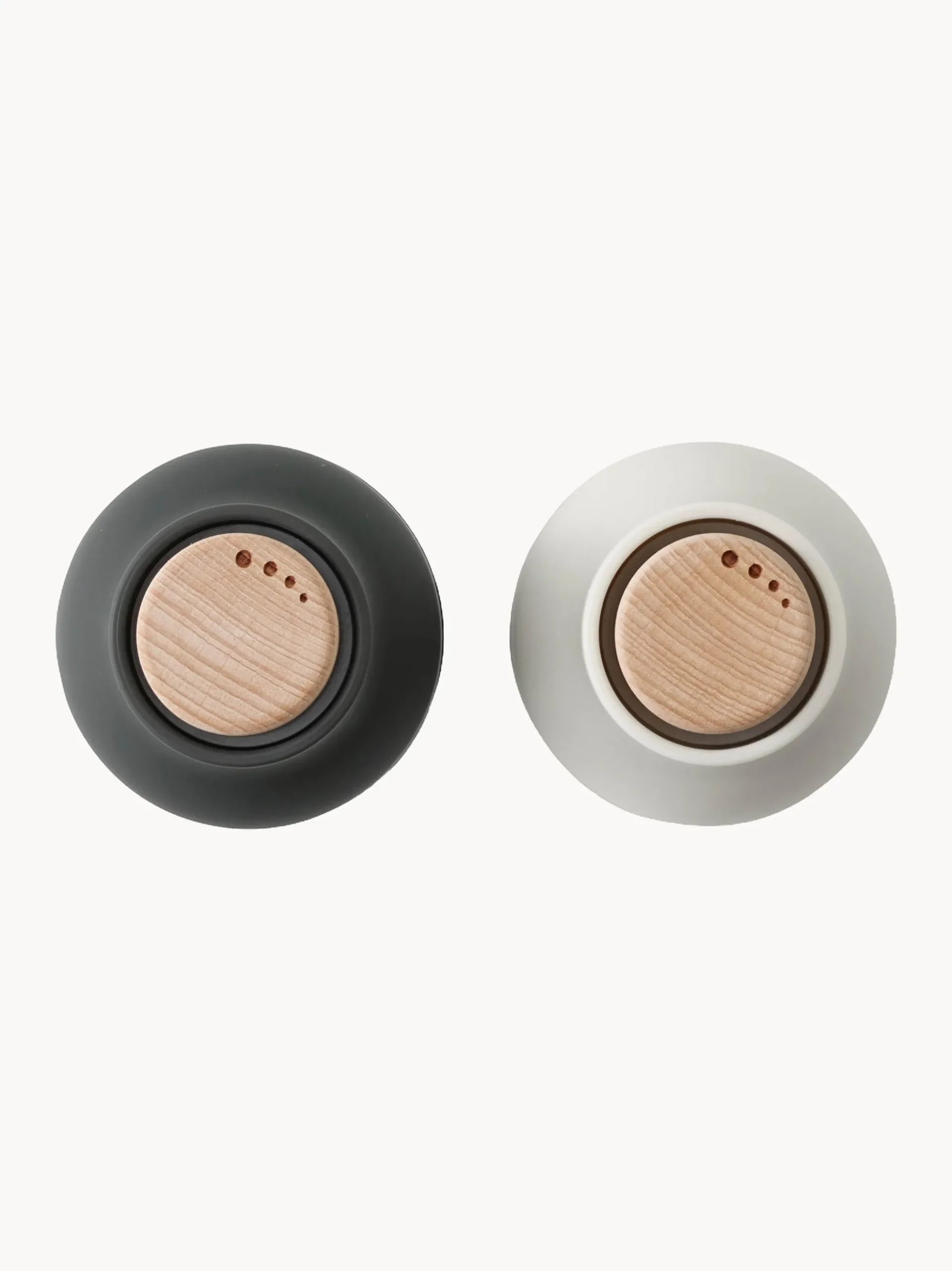Set macina sale e pepe piccole con coperchio in legno di faggio Bottle Grinder 2 pz