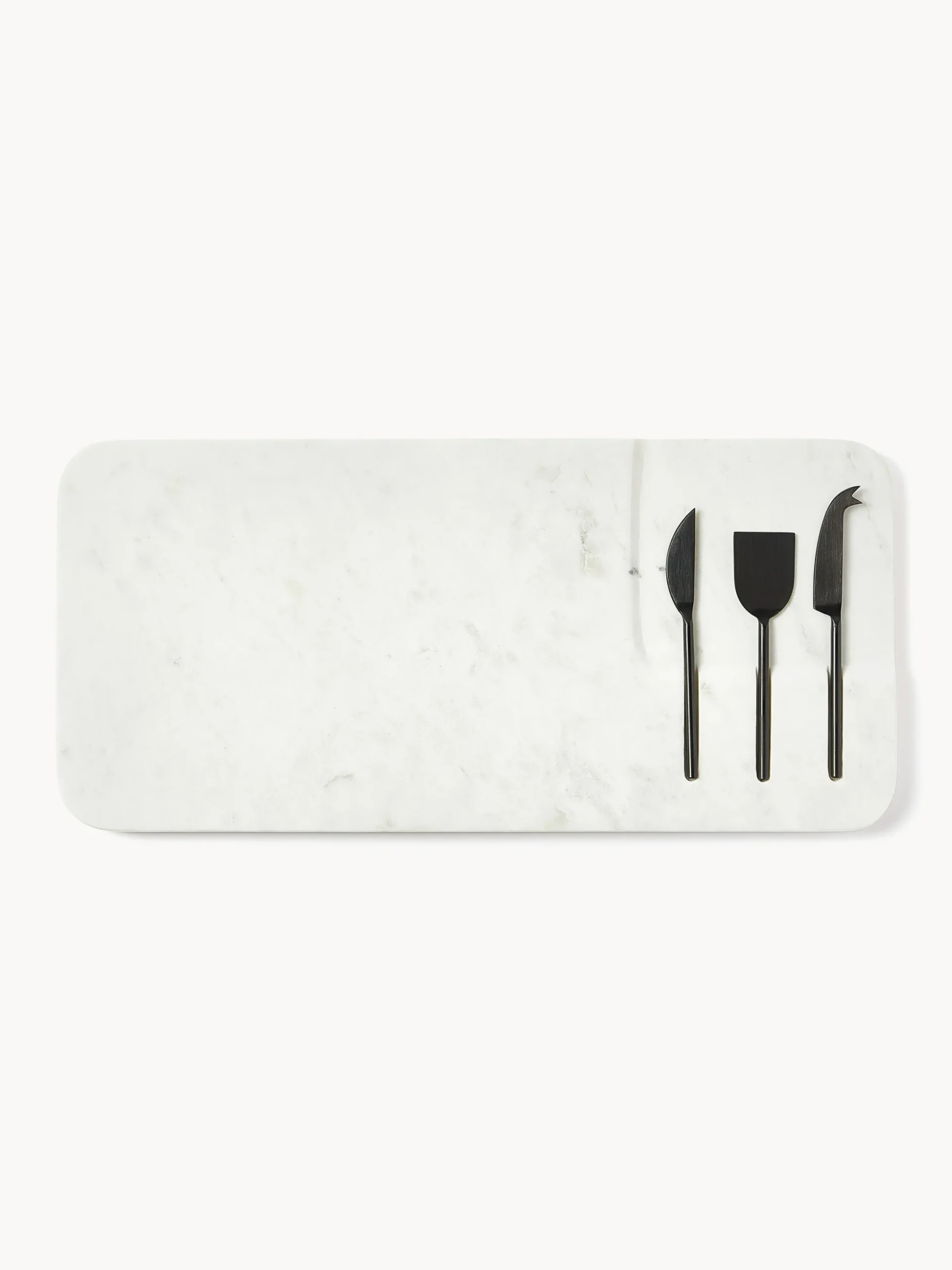 Set piatto da portata con coltelli da formaggio Jaya 4 pz