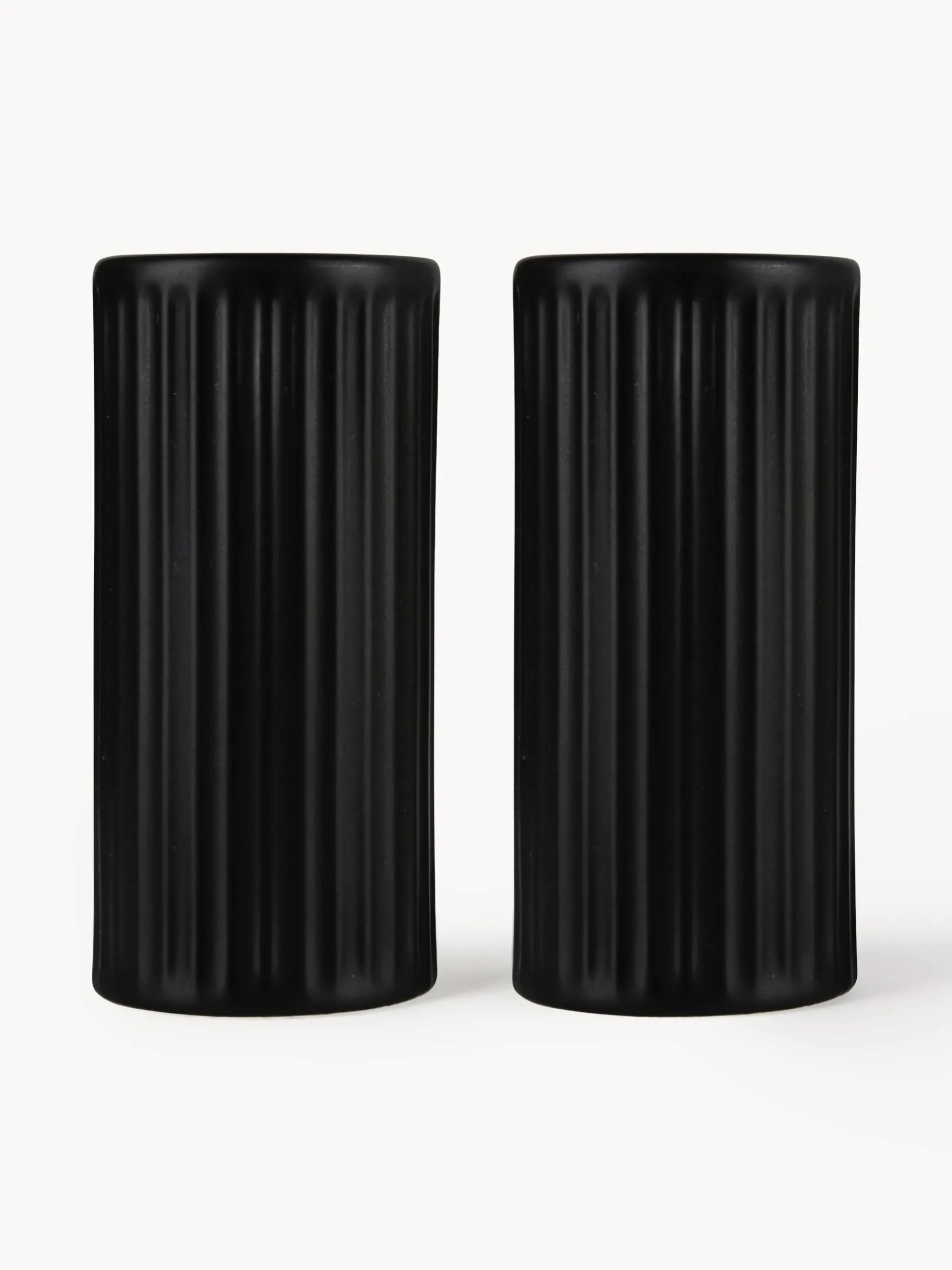 Set saliera e pepiera con struttura scanalata Goove 2 pz
