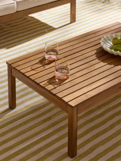 Set salotto da giardino in legno di acacia Bo 4 pz