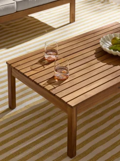 Set salotto da giardino in legno di acacia Bo 4 pz