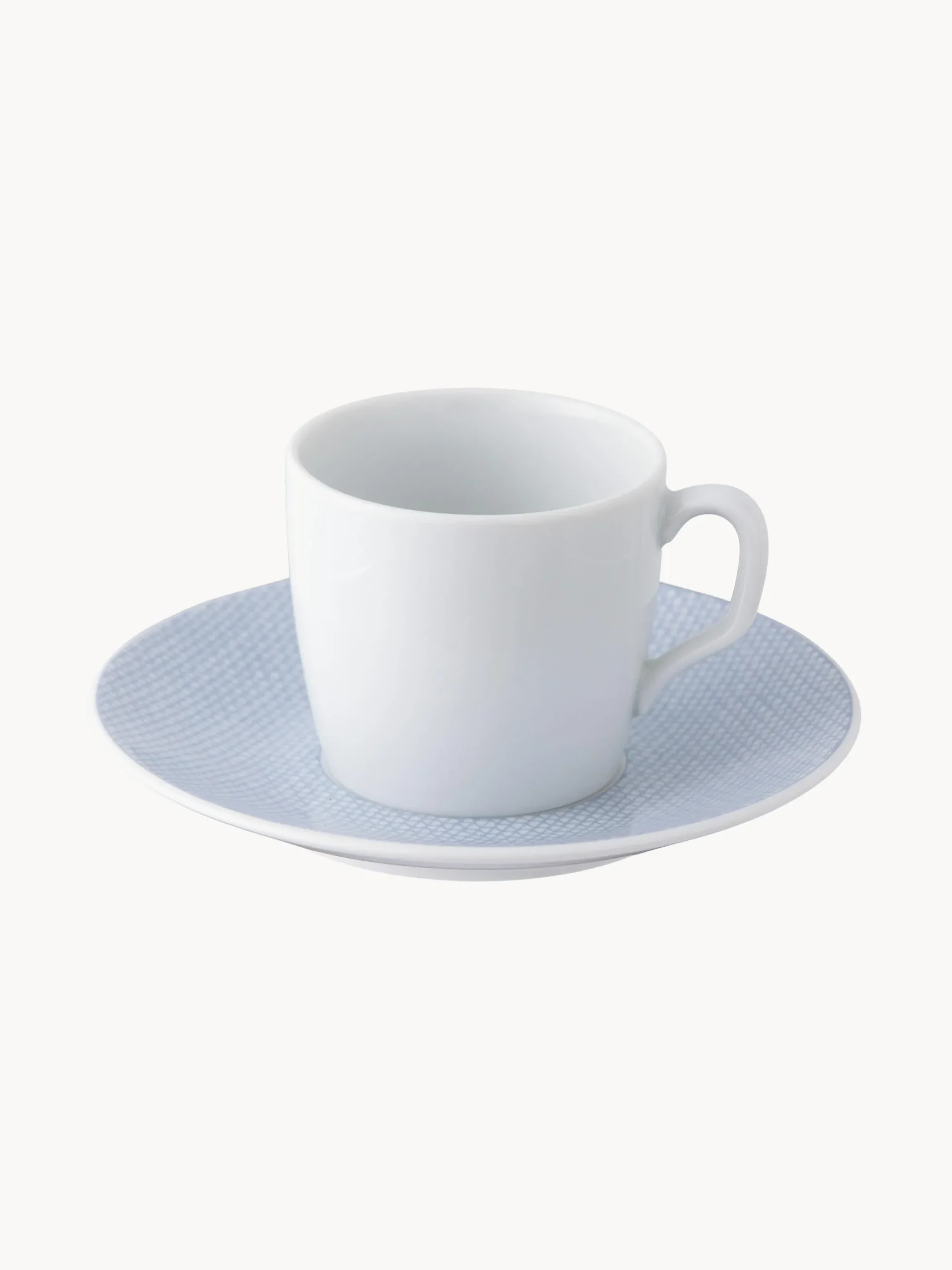 Set tazza da caffè in porcellana fatta a mano con piattino Cosmopolitan 2 pz