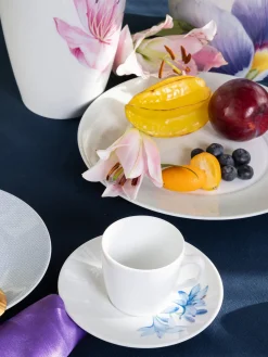 Set tazza da caffè in porcellana fatta a mano con piattino Cosmopolitan 2 pz