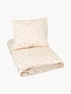 Set biancheria da letto in raso di cotone Bows, varie misure