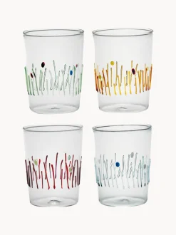 Set 4 bicchieri acqua fatti a mano 4 Stagioni