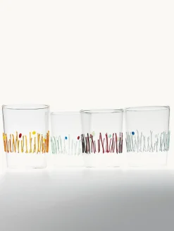 Set 4 bicchieri acqua fatti a mano 4 Stagioni