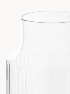 Set caraffa e bicchiere in vetro soffiato Aleo, set da 2