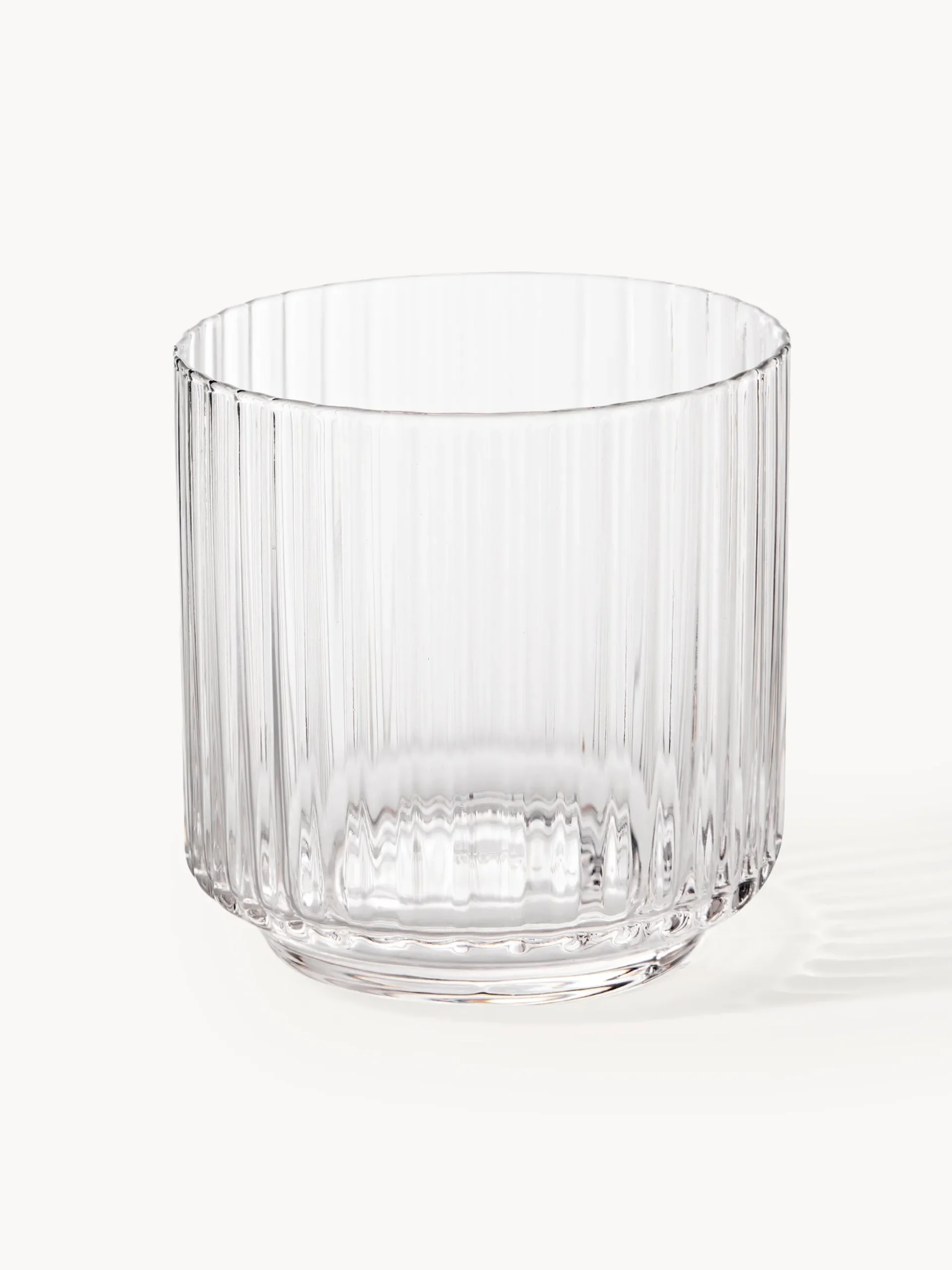 Set caraffa e bicchiere in vetro soffiato Aleo, set da 2