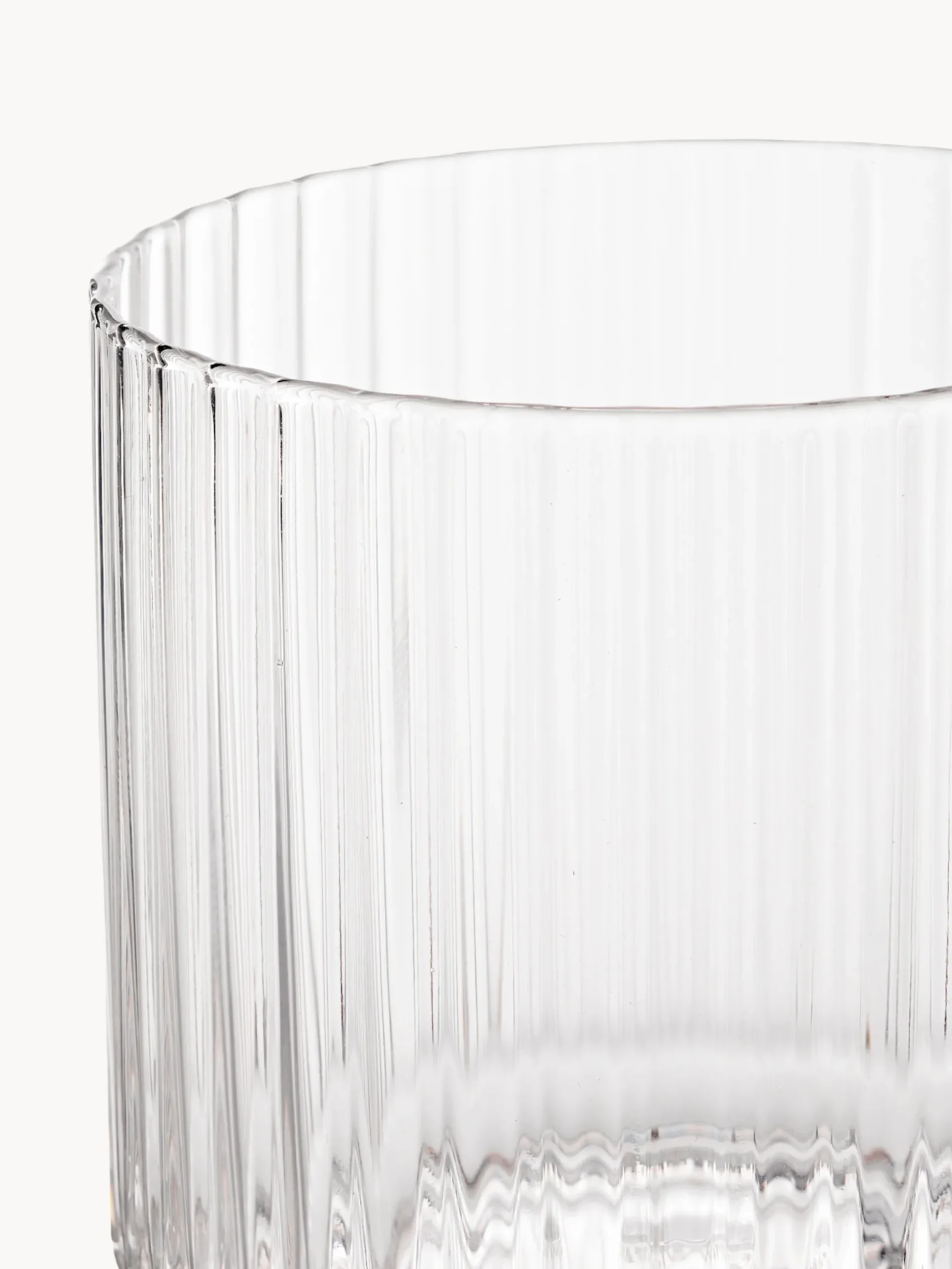 Set caraffa e bicchiere in vetro soffiato Aleo, set da 2