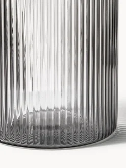 Set caraffa piccola e bicchiere in vetro soffiato Ripple, set da 2