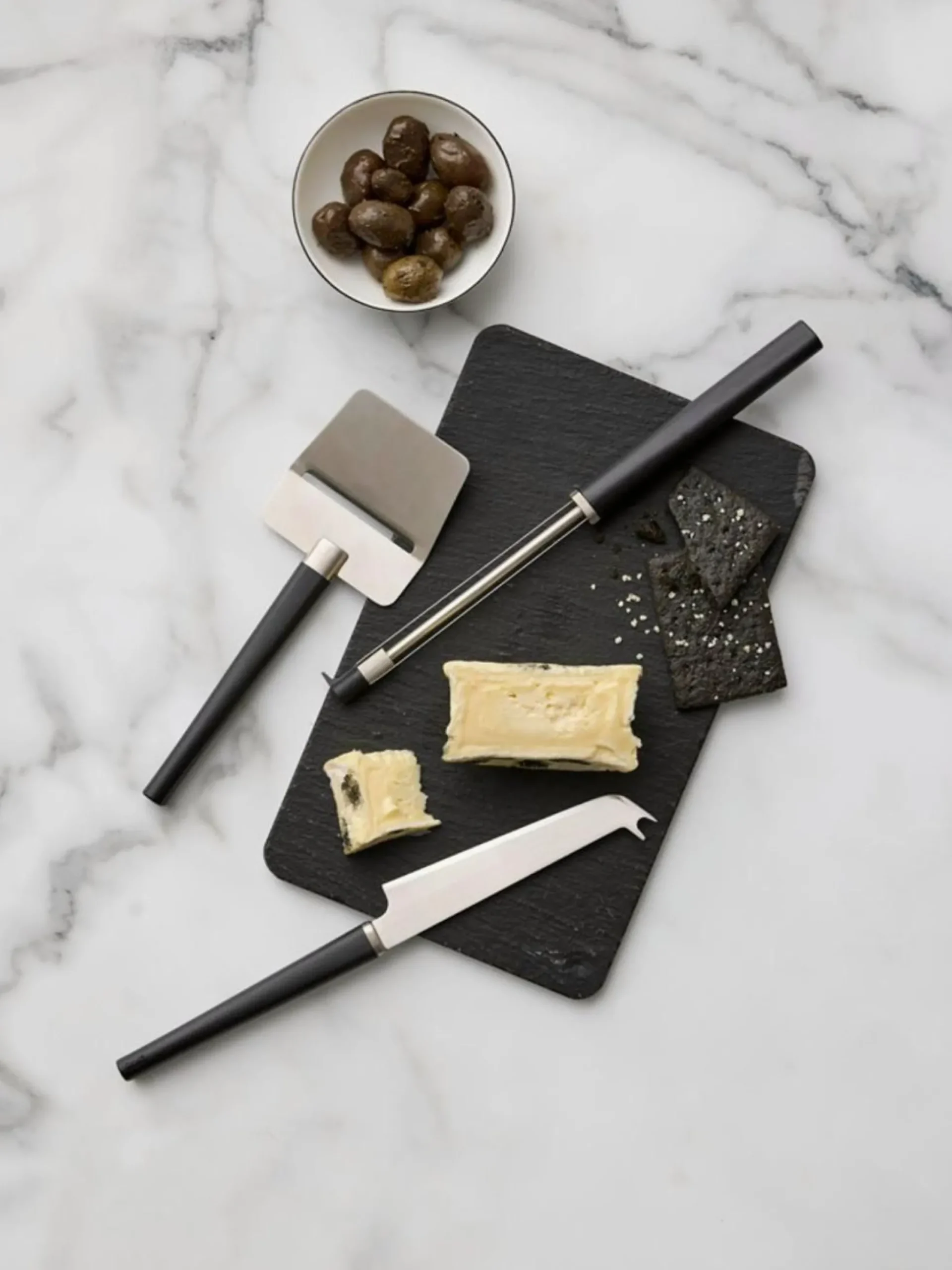 Set coltelli e affettatrice formaggio Emma, set da 3