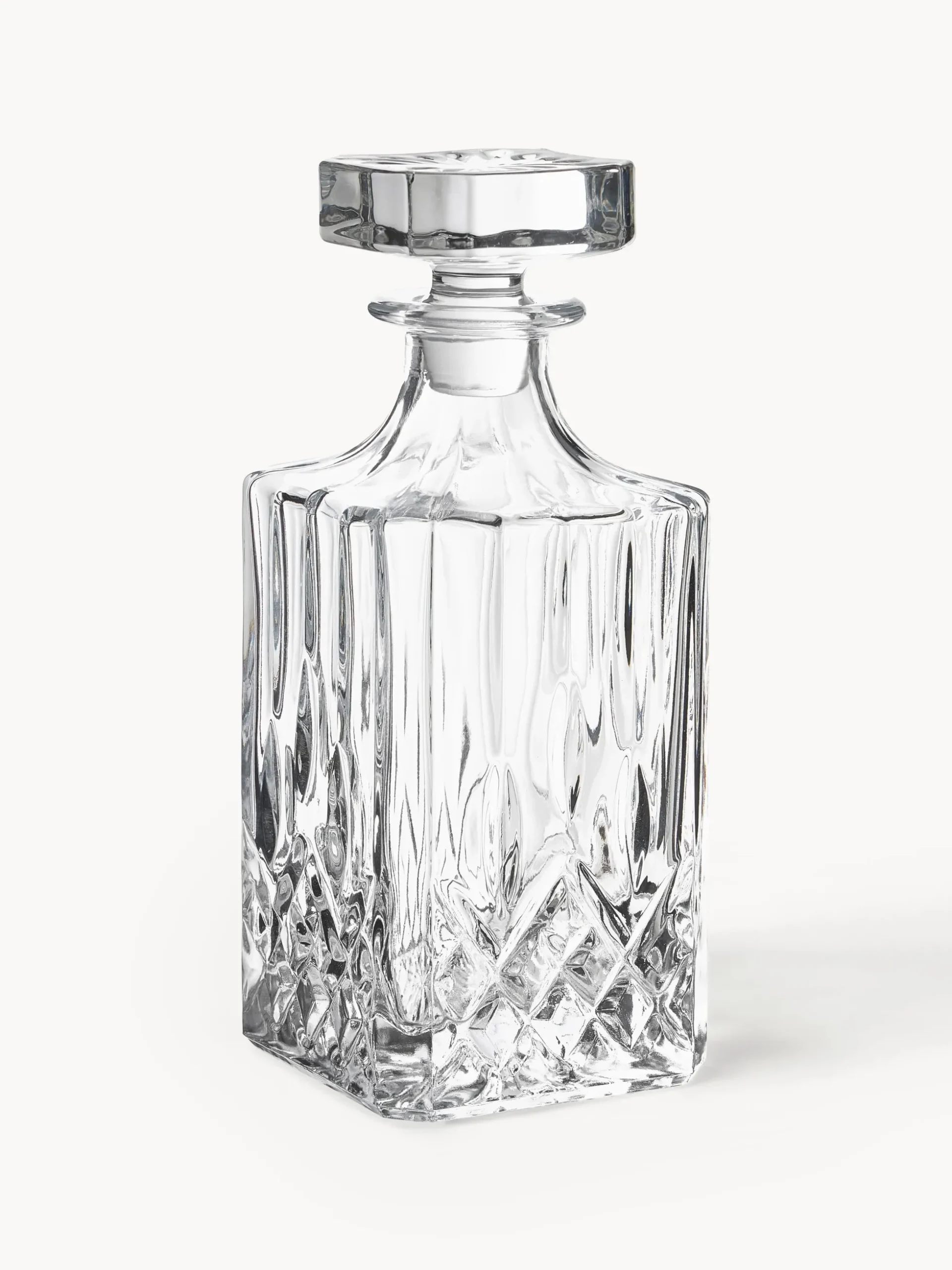 Set da whisky in cristallo con rilievo George