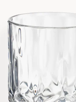 Set da whisky in cristallo con rilievo George