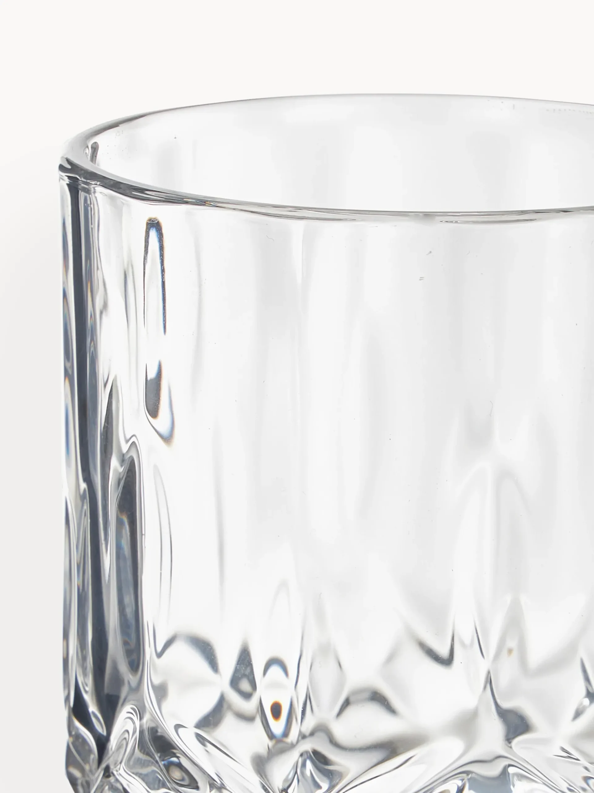 Set da whisky in cristallo con rilievo George