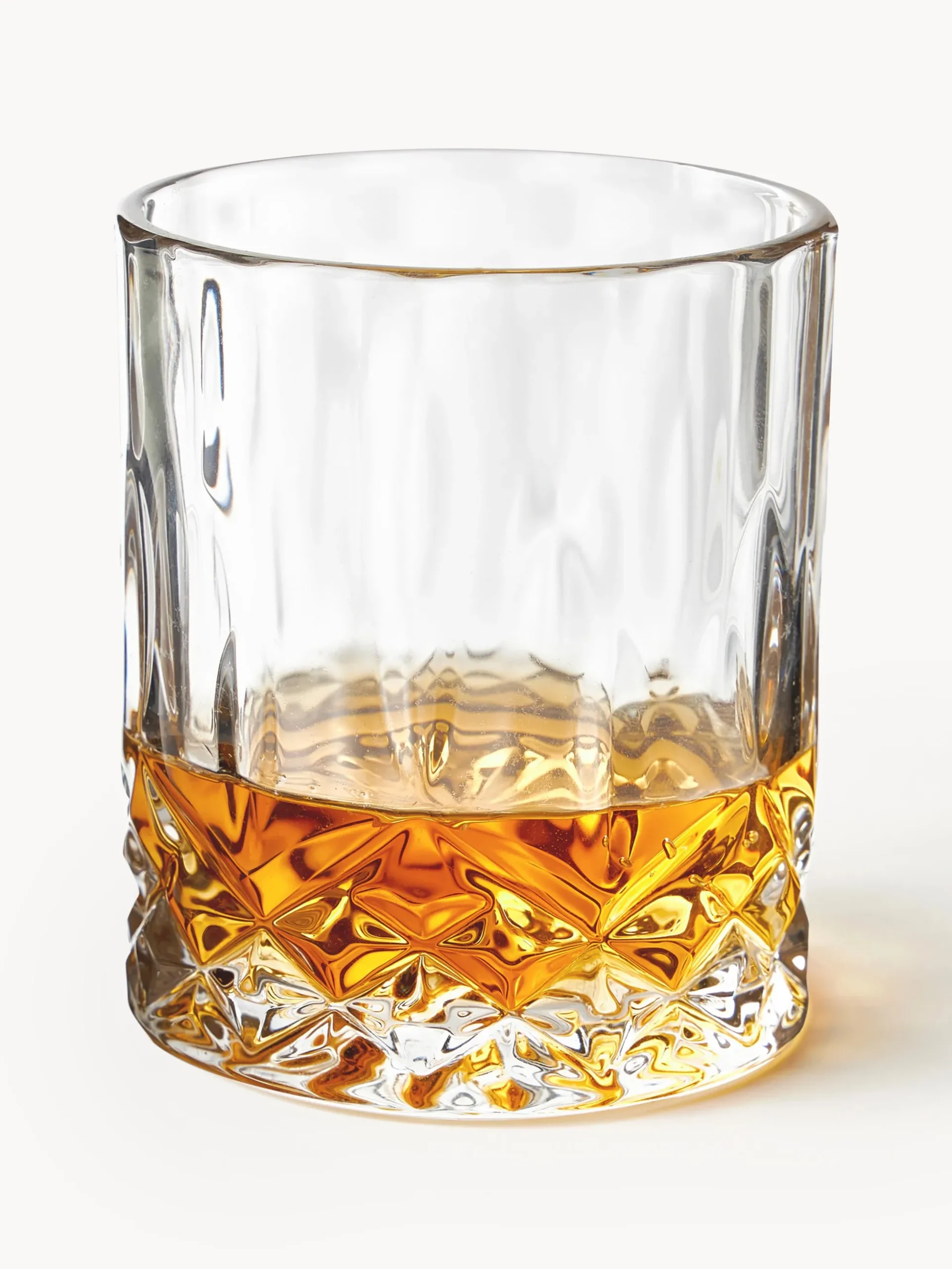 Set da whisky in cristallo con rilievo George