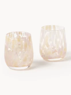 Set di 4 bicchieri acqua fatti a mano Yava