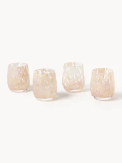 Set di 4 bicchieri acqua fatti a mano Yava