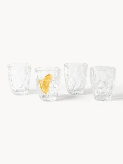 Set di 4 bicchieri con motivo strutturato Colorado